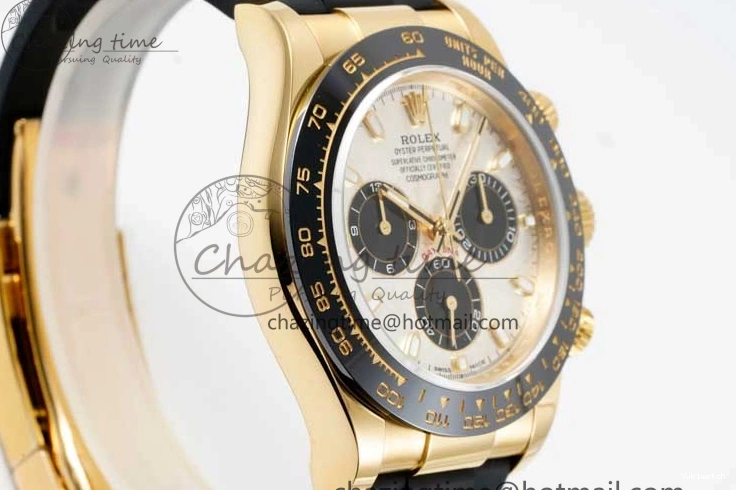 Dial 1:1 Strap Oysterflex Daytona Edition QF 116518 Rubber Best SA4130 on Meteorite 0706